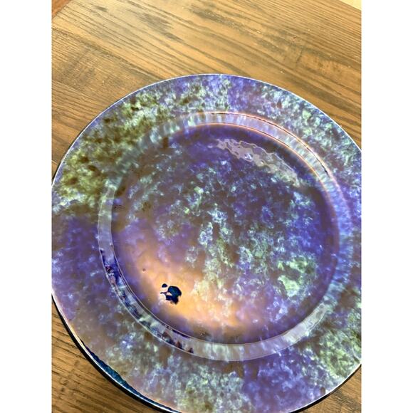 Stangl Pottery Mediterranean 10" Dinner Plates – Blue Green Splatter - Picture 5 of 9